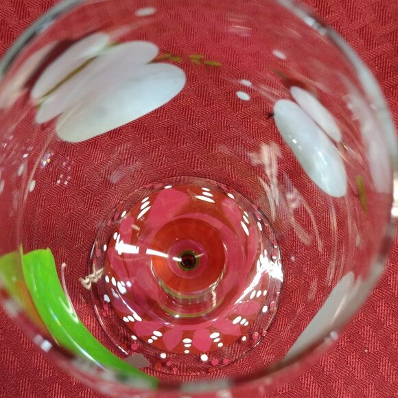 Hand Painted Glass Snowmen Wine Glass - Picture 5 of 9